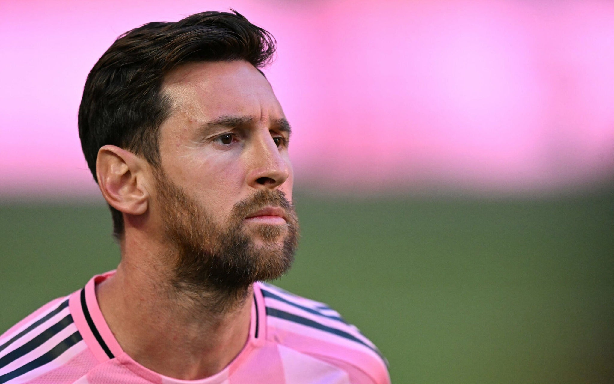 Messi no jogo do Inter Miami contra Al Ahly (Foto: PATRICIA DE MELO MOREIRA / AFP)