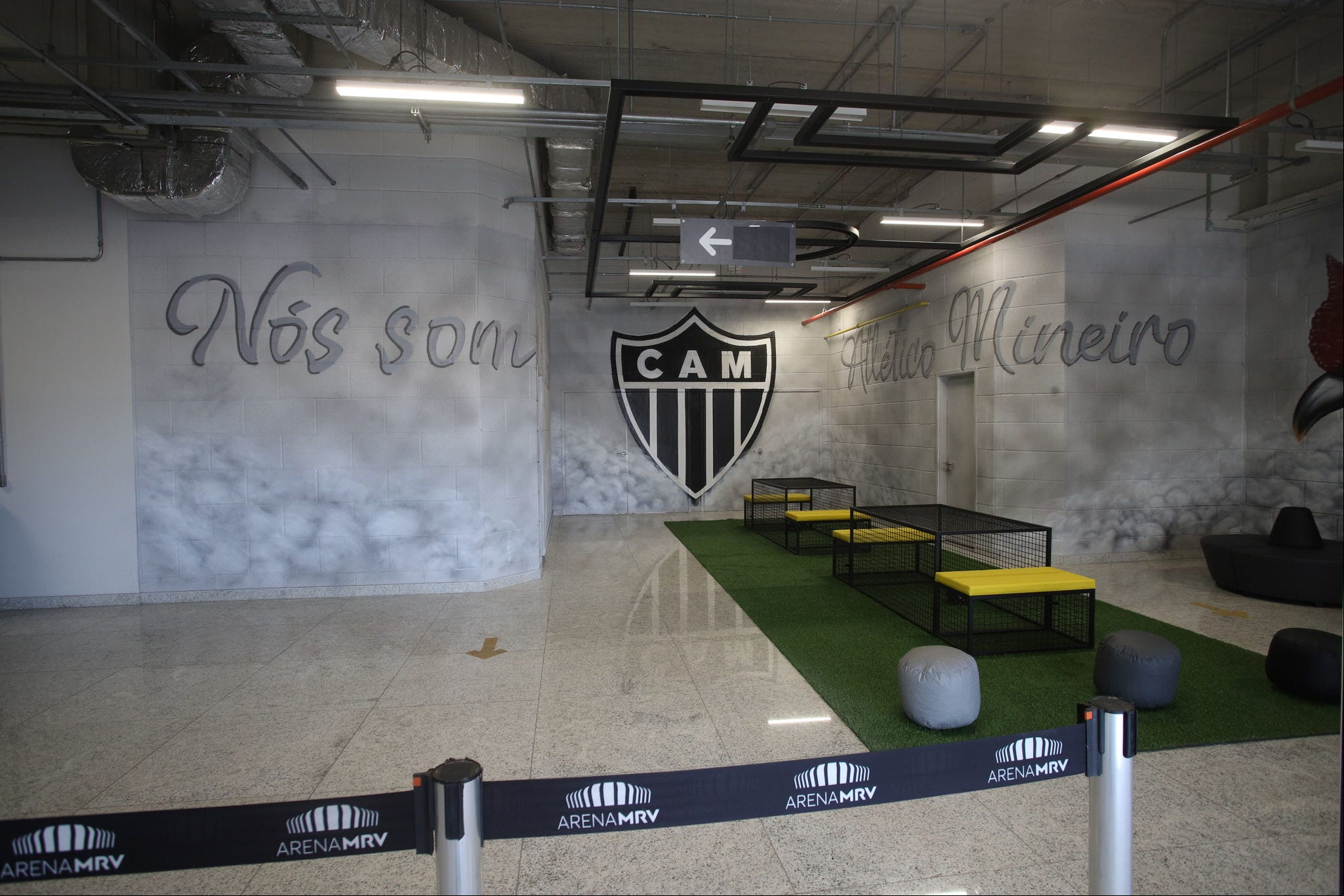 Atlético customizou parte da Arena para melhorar a experiência do tour