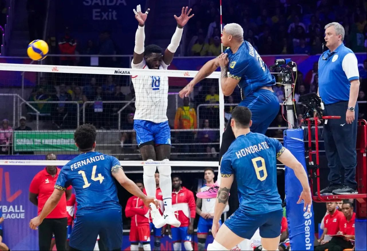 Brasil e Cuba em jogo pela Liga das Nações masculina de Vôlei